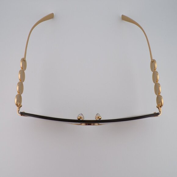 VERSACE Gold Gradient Semi Rimless Shield Shades, Medusa Logo Single Lens VE2215 main image 5